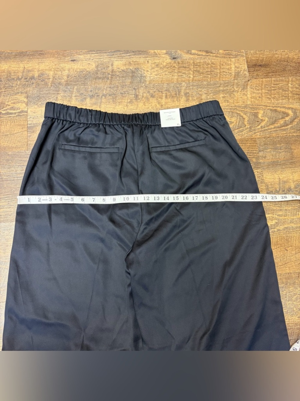 NEW Banana Republic $100 Hayden Wide-Leg High Rise Pull-On Pant Black Sz XL - Picture 11 of 15